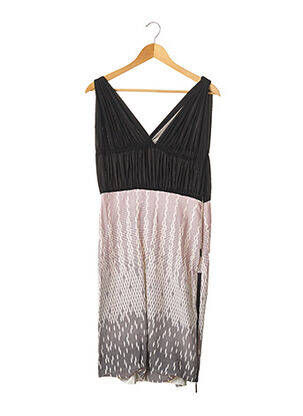 Robe mi-longue sans manche sans manche noir AZZARO femme