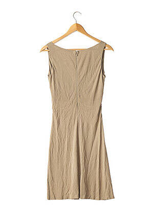Robe mi-longue sans manche sans manche beige TOMAS MAIER femme