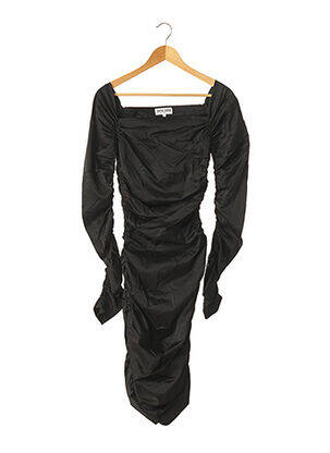 Robe mi-longue manches longues manches longues noir SOPHIE SITBON femme