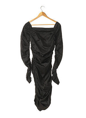Robe mi-longue manches longues manches longues noir SOPHIE SITBON femme