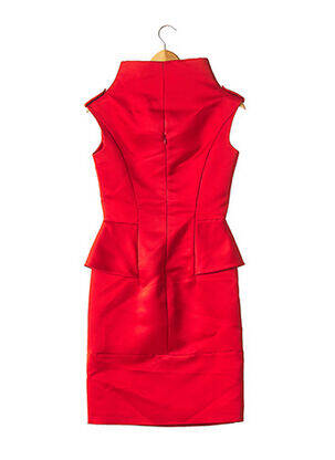 Robe mi-longue manches courtes manches courtes rouge COSTUME NATIONAL femme