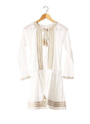 Robe courte manches longues manches longues beige NINA KAUFMANN femme