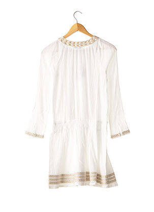 Robe courte manches longues manches longues beige NINA KAUFMANN femme