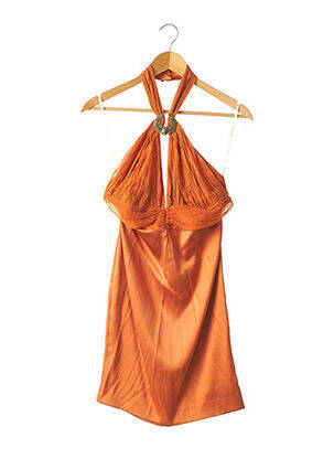 Robe courte orange ROBERTO CAVALLI pour femme