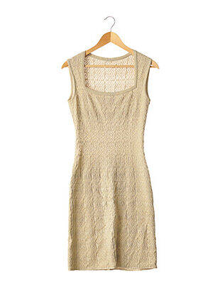 Robe mi-longue beige ALAIA pour femme