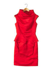 Robe mi-longue rouge COSTUME NATIONAL pour femme seconde vue