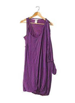 Robe mi-longue violet CHLOE pour femme
