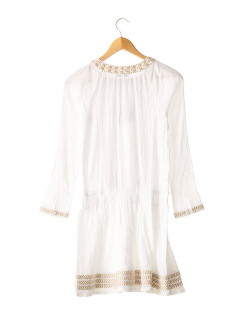 Robe courte manches longues manches longues beige NINA KAUFMANN femme