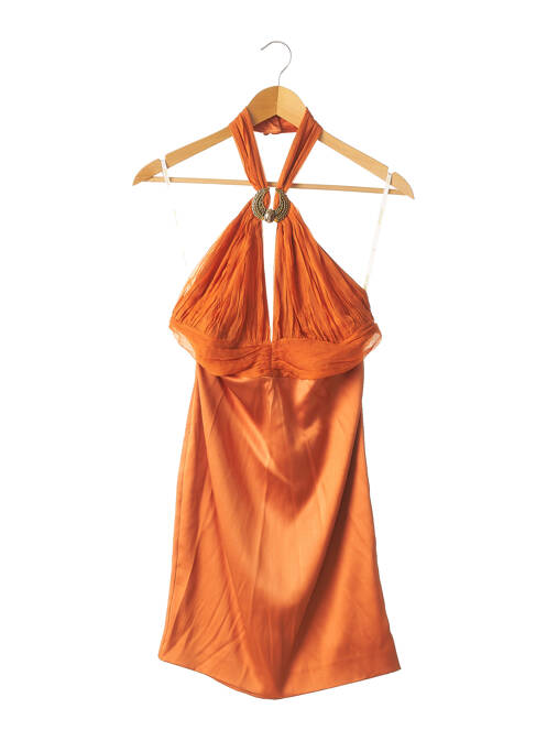 Robe courte orange ROBERTO CAVALLI pour femme