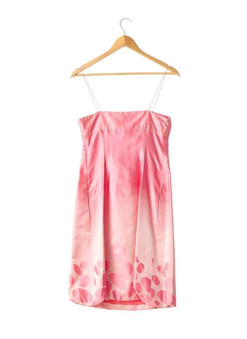 Robe mi-longue rose PAULE KA pour femme