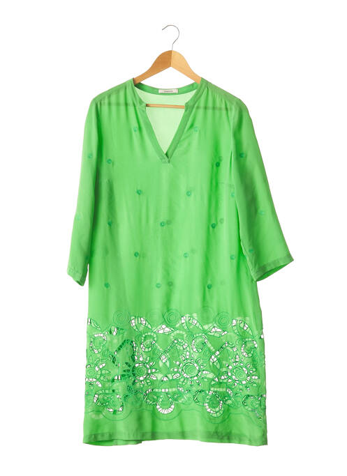 Robe mi-longue vert DEVERNOIS pour femme