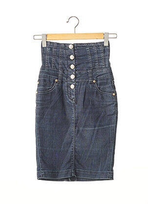 Jupe mi-longue taille haute bleu FAITH CONNEXIONS femme