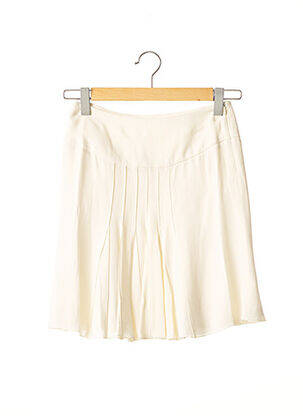 Jupe courte coupe évasée beige VALENTINO femme