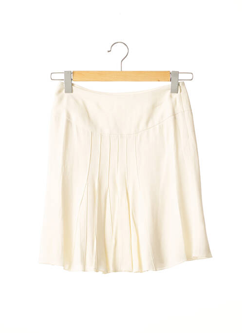Jupe courte coupe évasée beige VALENTINO femme