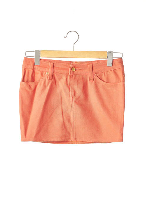 Jupe courte poches orange JEAN PAUL GAULTIER femme