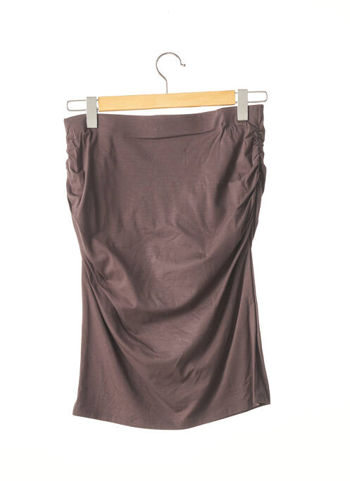 Jupe mi-longue gris PAULE KA pour femme