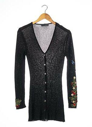 Gilet manches longues coupe cintrée noir OPPIO JEANS femme