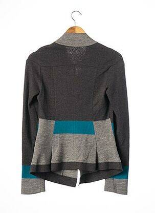 Veste chic col v gris MARITHE & FRANCOIS GIRBAUD femme
