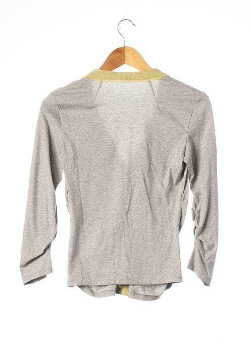 Gilet manches longues gris PAULE KA pour femme