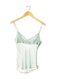 Top coupe cintrée fines bretelles bleu SEE BY CHLOÉ femme