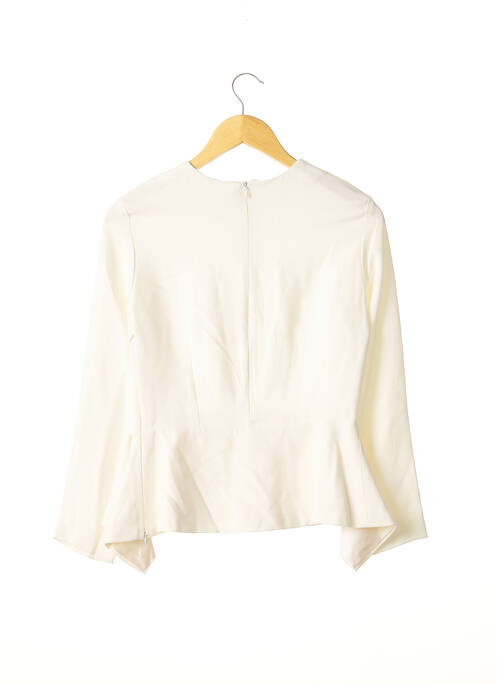 Top coupe cintrée manches longues beige PAULE KA femme