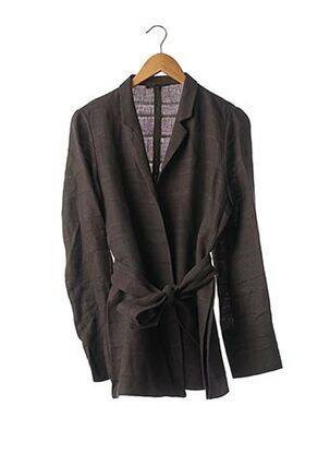 Gilet manches longues coupe cintrée marron APOSTROPHE femme