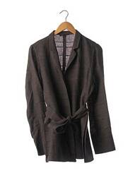 Gilet manches longues coupe cintrée marron APOSTROPHE femme
