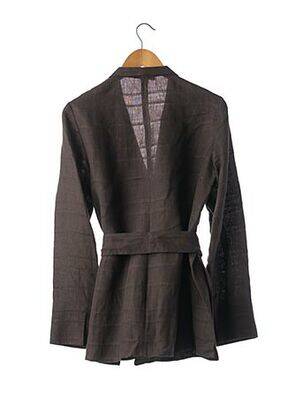 Gilet manches longues coupe cintrée marron APOSTROPHE femme