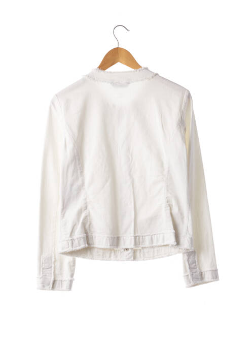 Veste casual col rond blanc DISMERO femme