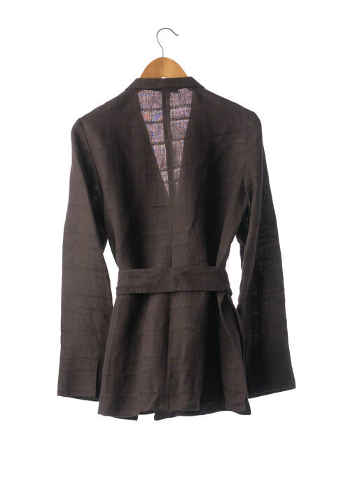 Gilet manches longues marron APOSTROPHE pour femme