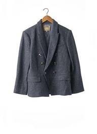 Blazer poches bleu L'AGENCE femme