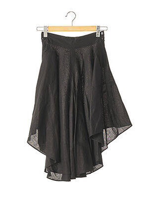Pantacourt coupe jupe culotte taille haute noir STARS femme