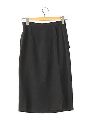 Jupe mi-longue taille à pinces noir TORRENTE femme