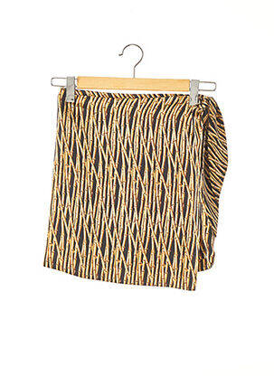 Jupe courte taille normale marron NICOLE MILLER femme