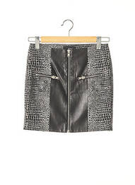 Jupe courte coupe droite noir THE KOOPLES femme