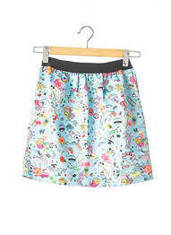 Jupe courte poches bleu MARKUS LUPFER femme