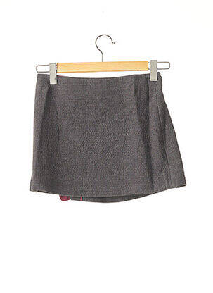 Mini-jupe doublure gris VANESSA BRUNO femme