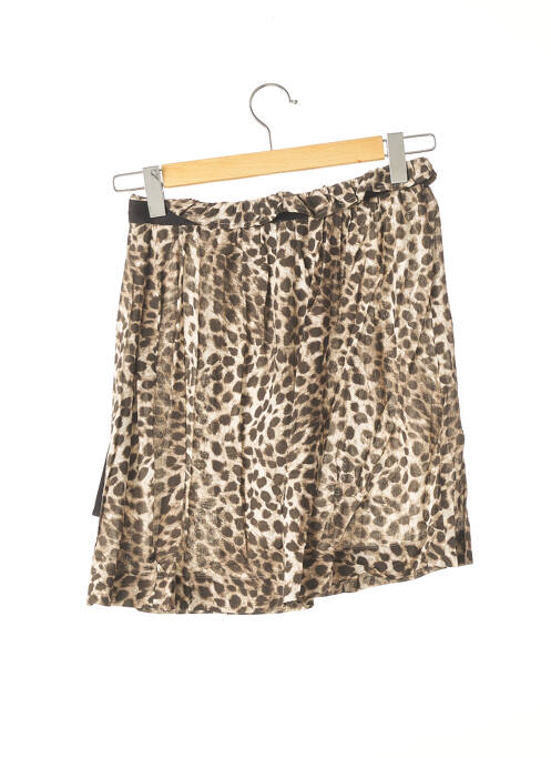 Jupe mi-longue marron SWILDENS pour femme