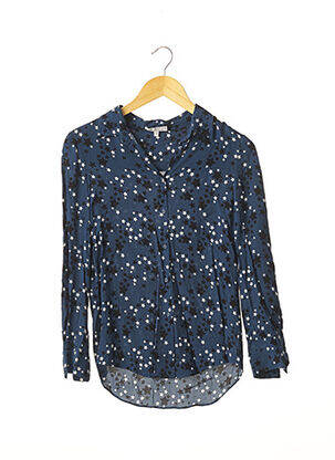 Chemisier coupe cintrée manches longues bleu ARMAND VENTILO femme