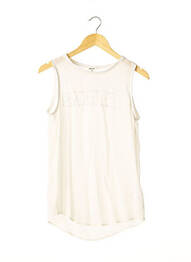 Top coupe fluide sans manche blanc MANOUSH femme