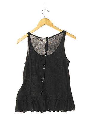 Top tissage jersey sans manche noir JOSEPH femme