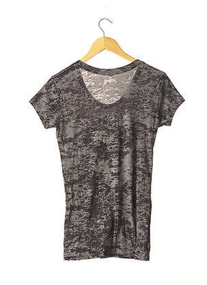 T-shirt col v manches courtes gris G-LISH femme