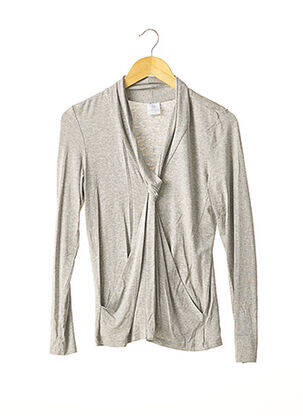 T-shirt manches longues manches longues gris MADELEINE femme