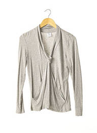 T-shirt manches longues manches longues gris MADELEINE femme