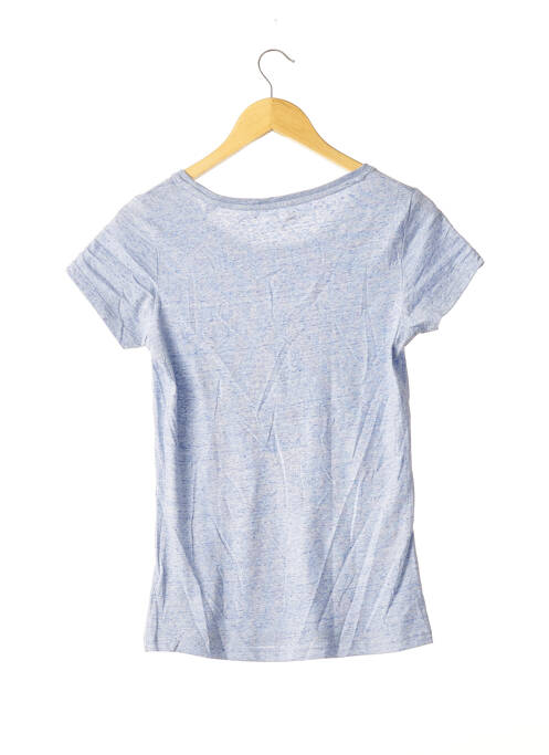 T-shirt bleu LUCKY MUM pour femme