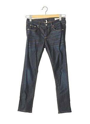 Jeans coupe slim slim taille basse bleu RAG & BONE femme