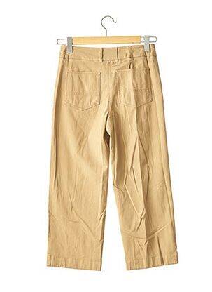 Pantacourt taille haute taille haute beige WEEKEND MAXMARA femme