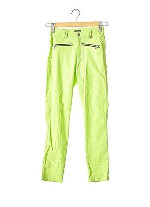 Pantalon slim taille haute taille haute vert GOLFINO femme