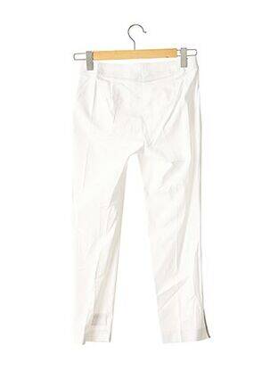 Pantalon 7/8 taille haute taille haute blanc GEORGES RECH femme