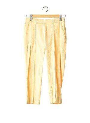 Pantalon 7/8 taille haute taille haute jaune GEORGES RECH femme